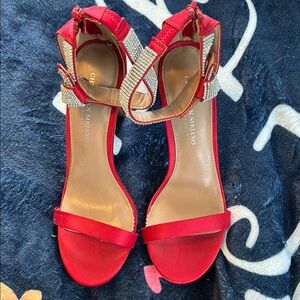 Christian Siriano Red Women's Sandals